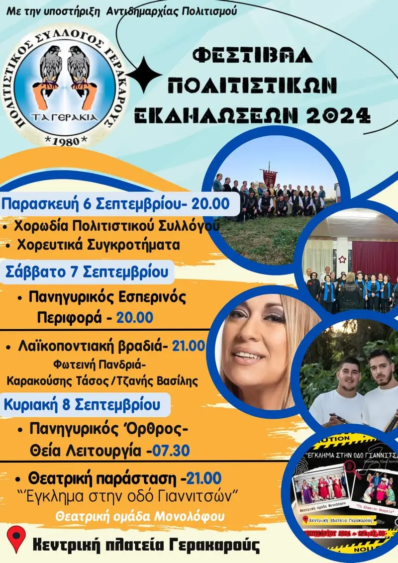 ΕΚΔΗΛΩΣΕΙΣ ΙΕΡΑΣ ΠΑΝΗΓΥΡΙΣ ΣΕΠΤΕΜΒΡΙΟΥ 2024